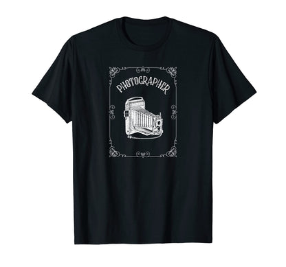 Camera Photographer T-Shirt - Graphic Print Unisex - T-Shirt, Sweatshirt, Hoodie
