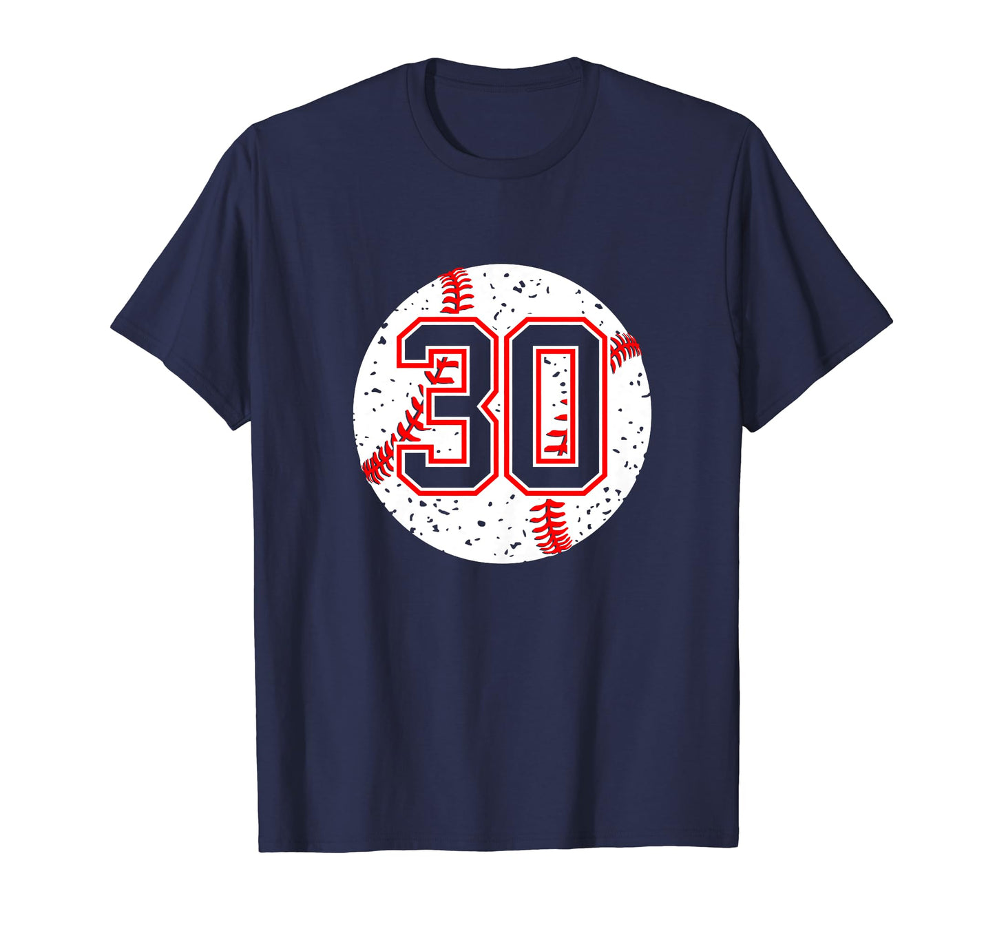 Baseball Number 30 Mom Show Support T-Shirt - Minimalist Print Unisex - T-Shirt, Sweatshirt, Hoodie
