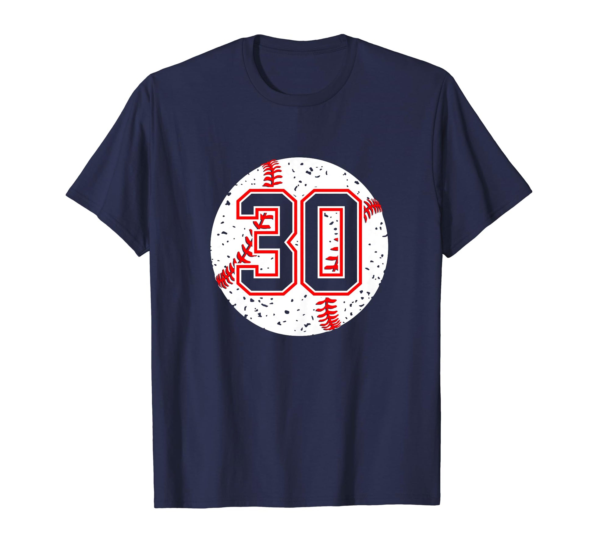 Baseball Number 30 Mom Show Support T-Shirt - Minimalist Print Unisex - T-Shirt, Sweatshirt, Hoodie