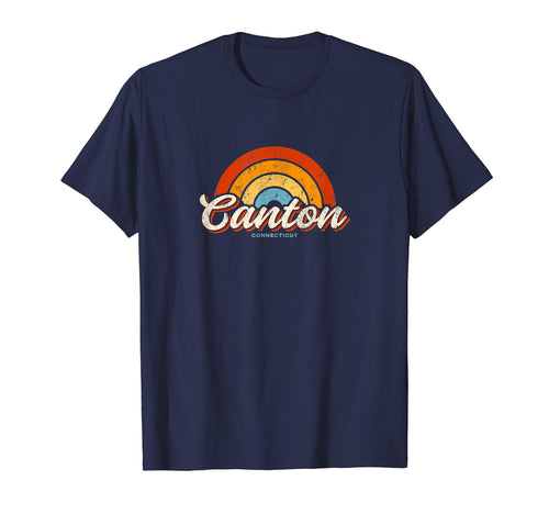 Canton Connecticut Ct Rainbow 70S T-Shirt - Streetwear Style Unisex - T-Shirt, Sweatshirt, Hoodie