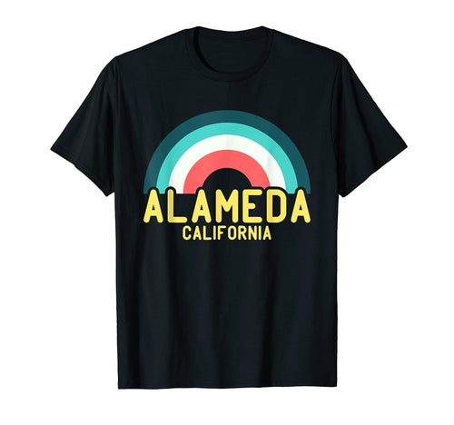 Alameda California Rainbow T-Shirt - Fun Novelty Design Unisex - T-Shirt, Sweatshirt, Hoodie
