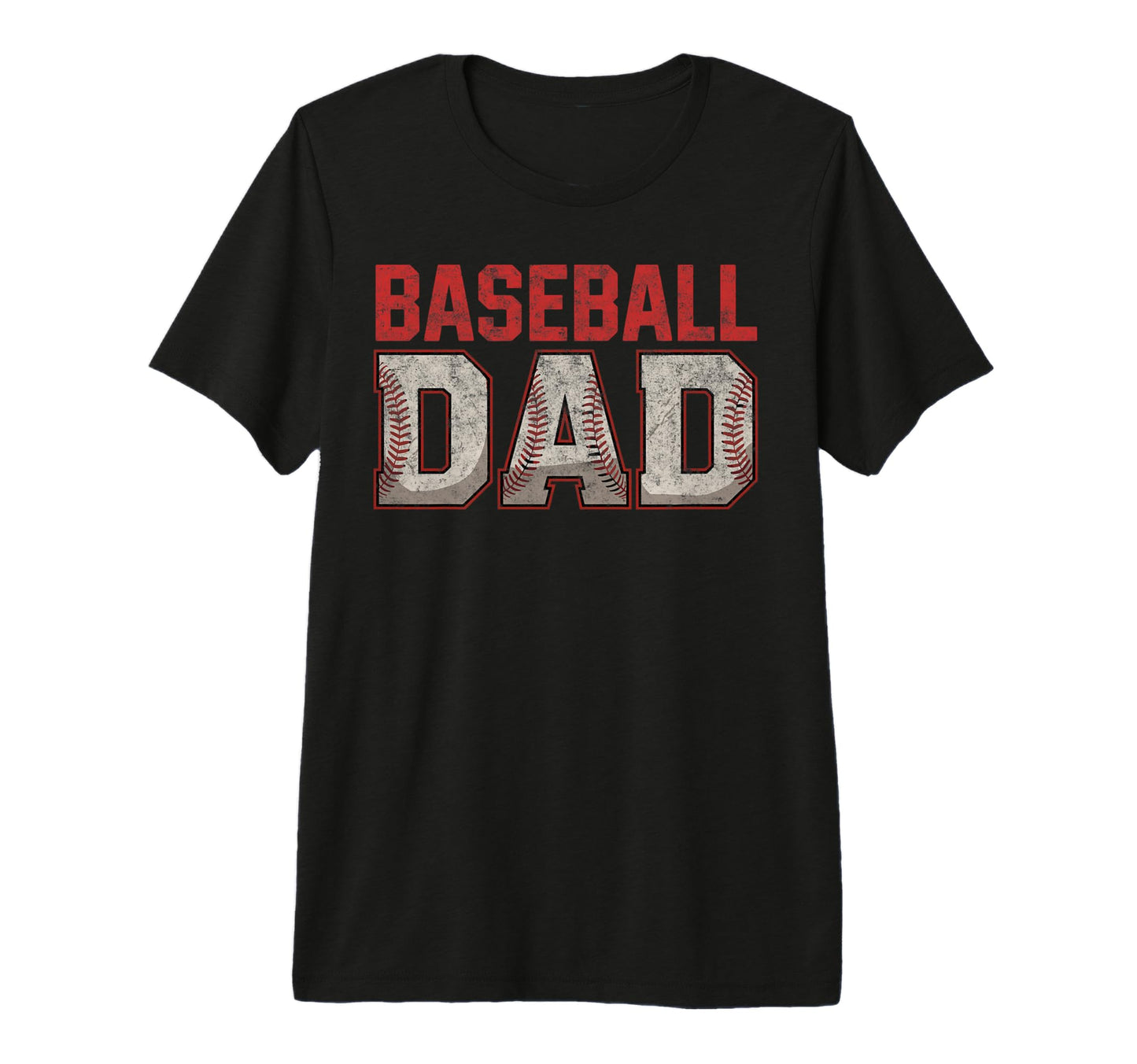 Baseball Dad Father Player Fan T-Shirt - Custom Art Print Men Women - T-Shirt, Sweatshirt, Hoodie