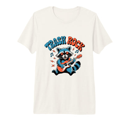 Trash Rock Raccoon Playing Guitar Music T-Shirt - Unique Graphic Men Women - T-Shirt, Sweatshirt, Hoodie