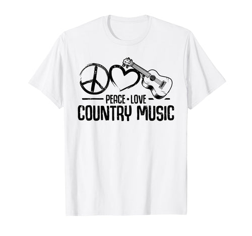 Funny Country Music Peace Love T-Shirt - Streetwear Style Men Women - T-Shirt, Sweatshirt, Hoodie