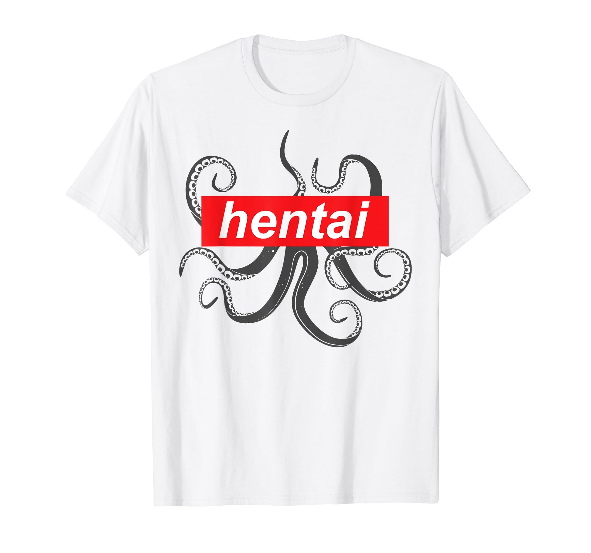Lewd Hentai Tentacle Japanese Otaku Gift T-Shirt - Custom Art Print Unisex - T-Shirt, Sweatshirt, Hoodie