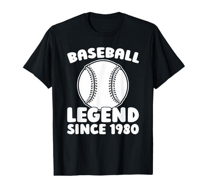 Birthday Baseball Baseballer Sport T-Shirt - Minimalist Print Men Women - T-Shirt, Sweatshirt, Hoodie