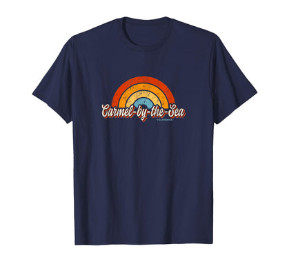 Carmel Sea California Ca Rainbow 70S T-Shirt - Unique Graphic Unisex - T-Shirt, Sweatshirt, Hoodie