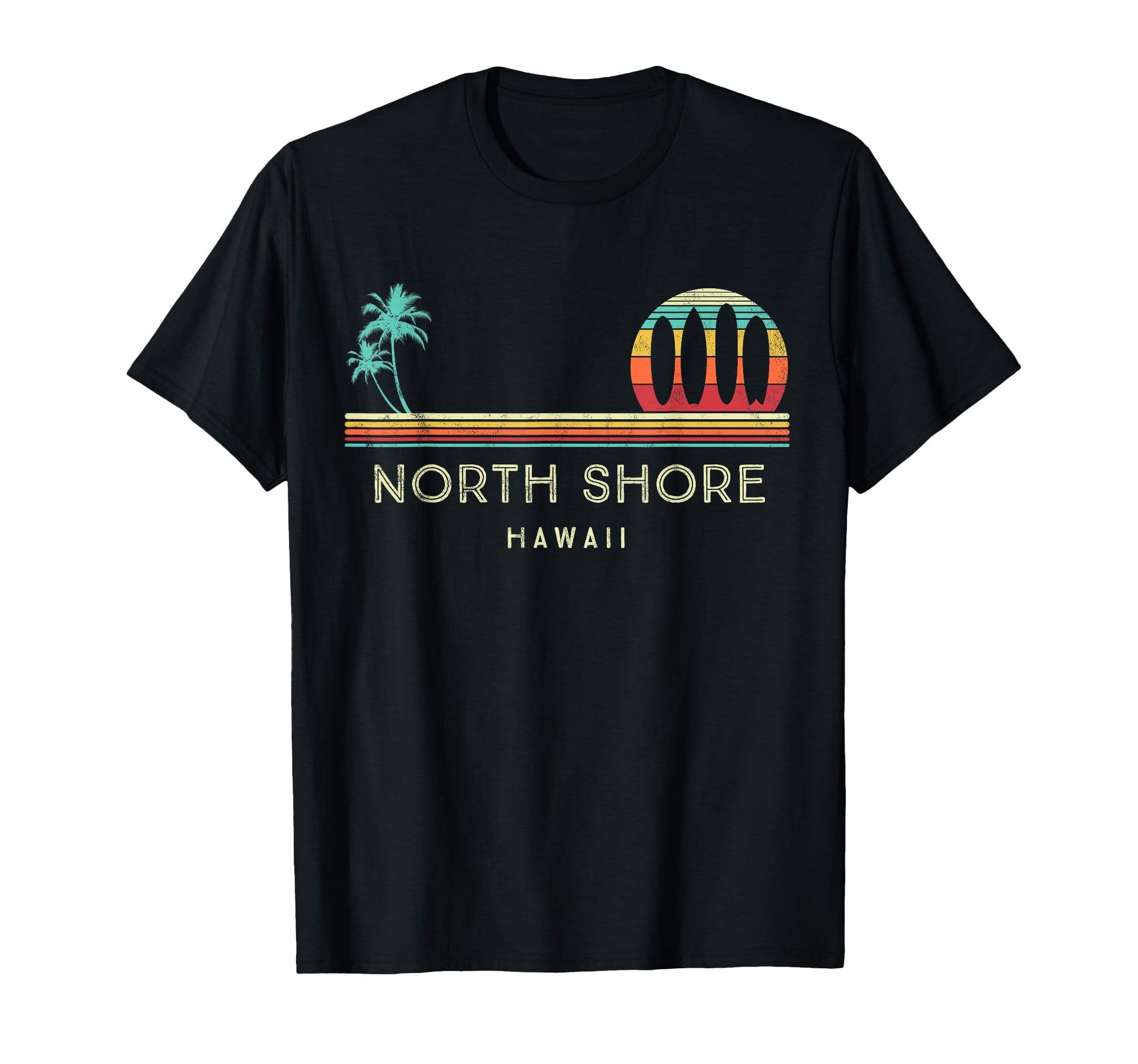 Hawaii North Shore Palm Trees Tropical T-Shirt - Aesthetic Graphic Unisex - T-Shirt, Sweatshirt, Hoodie