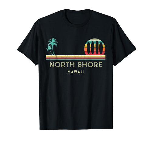 Hawaii North Shore Palm Trees Tropical T-Shirt - Aesthetic Graphic Unisex - T-Shirt, Sweatshirt, Hoodie