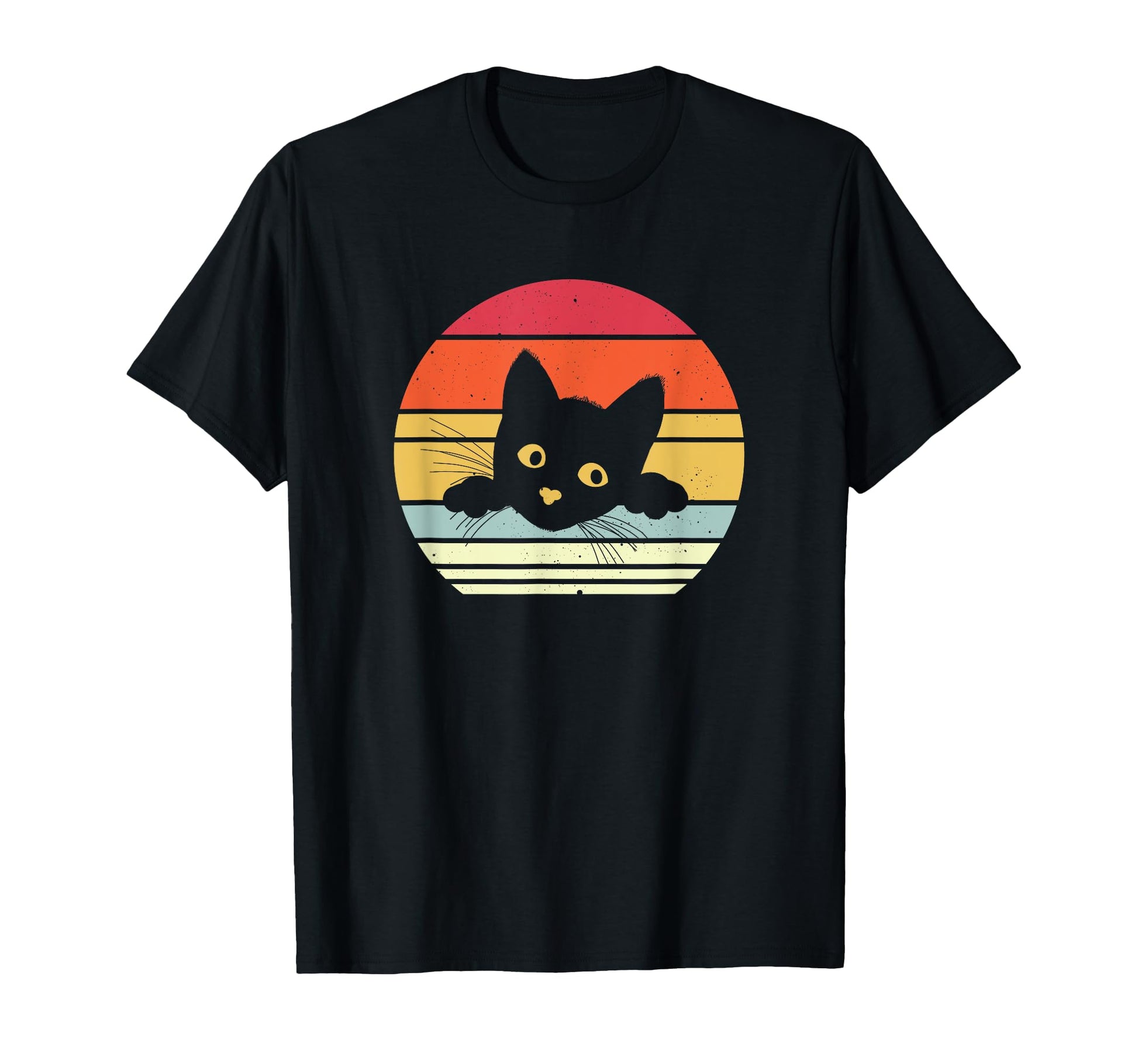 Cat Motif Funny Stripes Kitten T-Shirt - Minimalist Print for Adults - T-Shirt, Sweatshirt, Hoodie