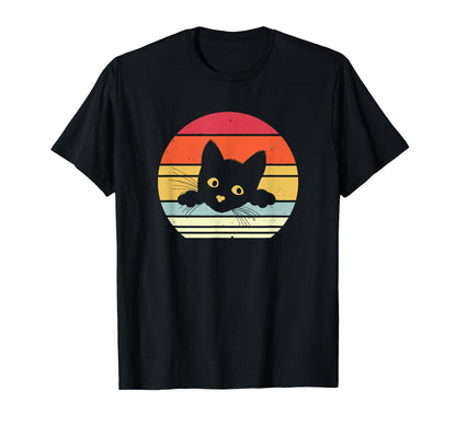 Cat Motif Funny Stripes Kitten T-Shirt - Minimalist Print for Adults - T-Shirt, Sweatshirt, Hoodie