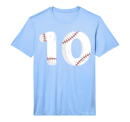 Number 10 Baseball Distressed Team T-Shirt - Aesthetic Graphic Unisex - T-Shirt, Sweatshirt, Hoodie