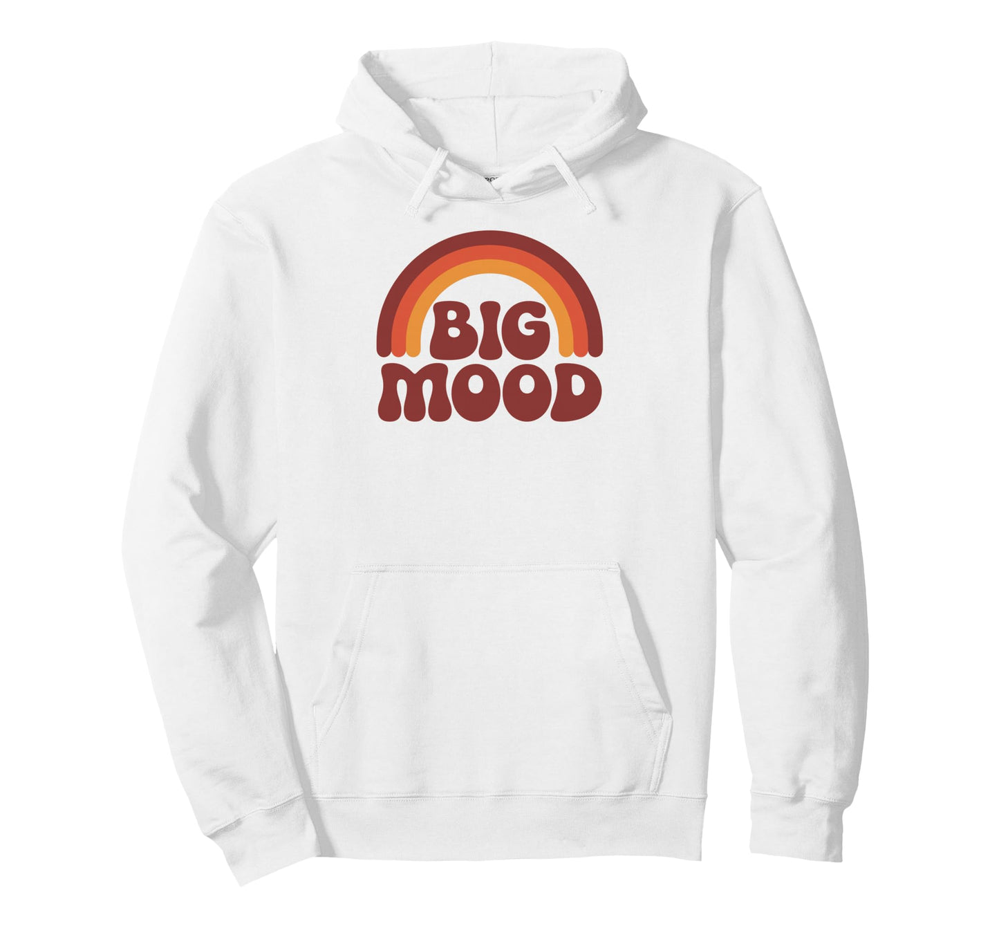 Big Mood Funny 70S Rainbow Hoodie - Custom Art Print Unisex - T-Shirt, Sweatshirt, Hoodie