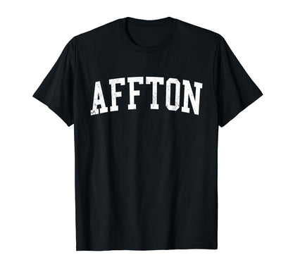 Affton Mo Distressed White Varsity T-Shirt - Custom Art Print Unisex - T-Shirt, Sweatshirt, Hoodie