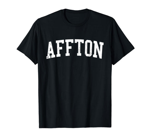 Affton Mo Distressed White Varsity T-Shirt - Custom Art Print Unisex - T-Shirt, Sweatshirt, Hoodie
