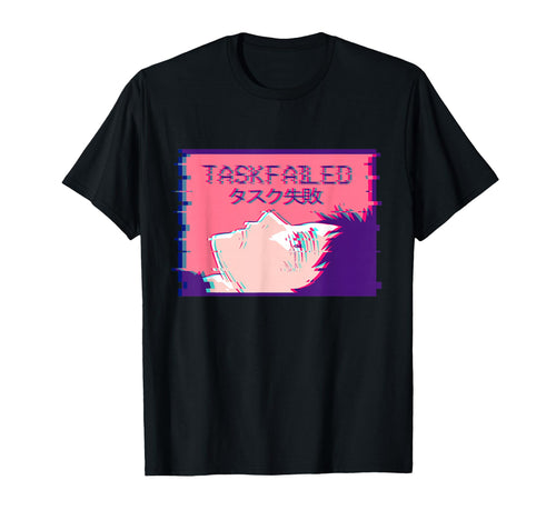 Task Failed Sad Emo Anime Eboy T-Shirt - Aesthetic Graphic Unisex - T-Shirt, Sweatshirt, Hoodie