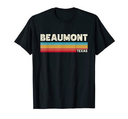 Native Beaumont Texas Tx Stripes State 70S T-Shirt - Graphic Print Unisex - T-Shirt, Sweatshirt, Hoodie
