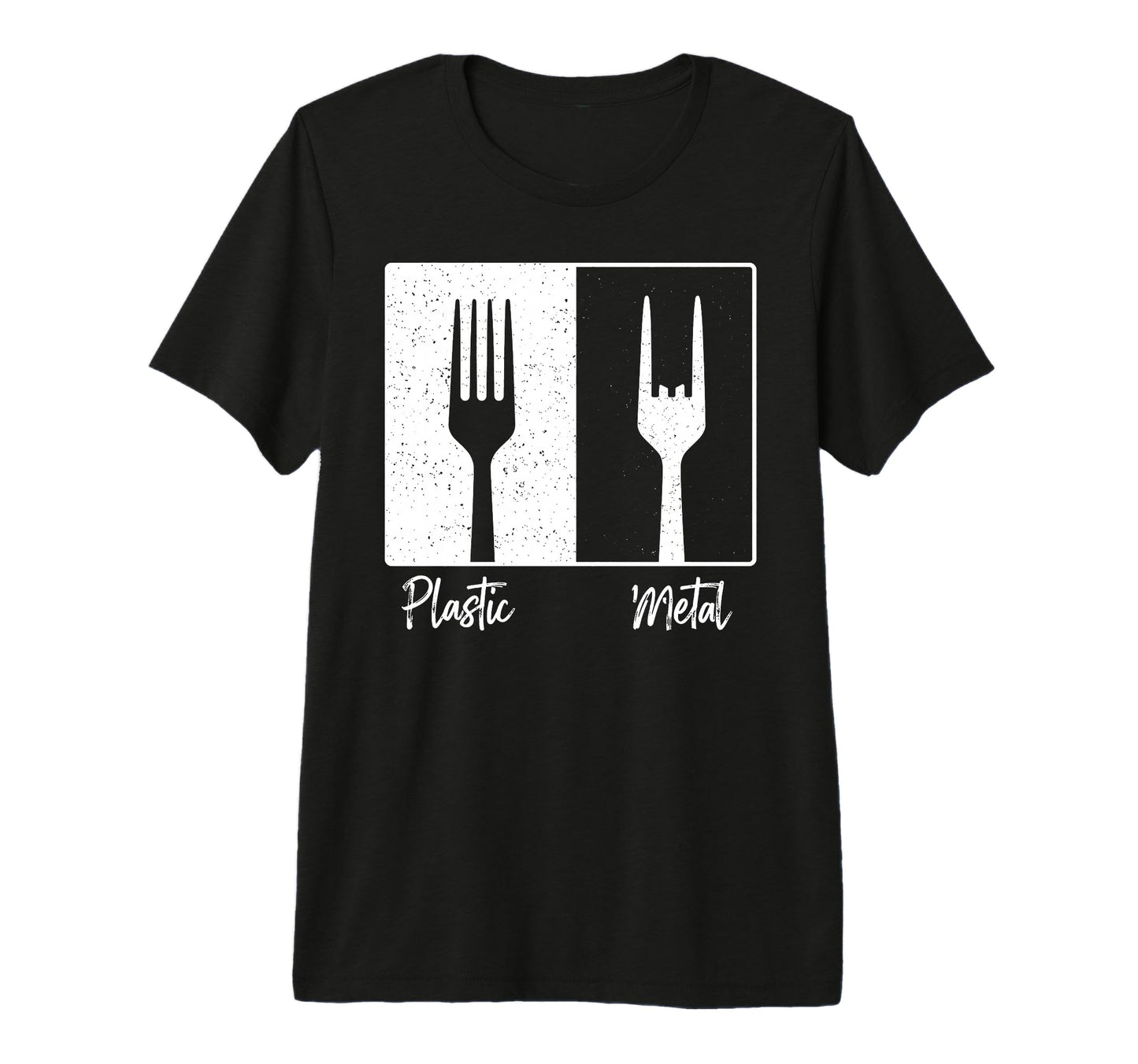 Plastic Metal Rock N Roll Rock Music T-Shirt - Custom Art Print for Adults - T-Shirt, Sweatshirt, Hoodie