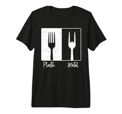 Plastic Metal Rock N Roll Rock Music T-Shirt - Custom Art Print for Adults - T-Shirt, Sweatshirt, Hoodie