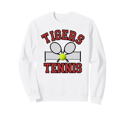 Tigers Tennis Mom Game Day Sweatshirt - Fun Novelty Design for Adults - T-Shirt, Sweatshirt, Hoodie