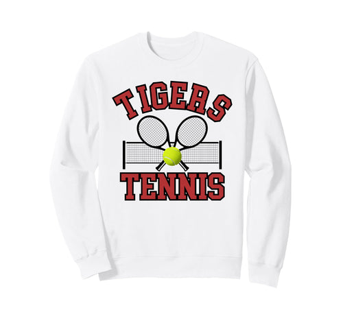 Tigers Tennis Mom Game Day Sweatshirt - Fun Novelty Design for Adults - T-Shirt, Sweatshirt, Hoodie