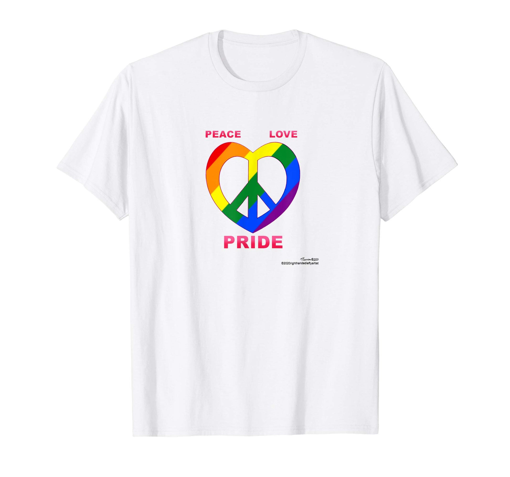 Lgbt Lgbtq Pride Rainbow Peace Love T-Shirt - Casual Everyday Wear Unisex - T-Shirt, Sweatshirt, Hoodie