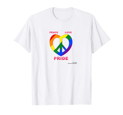 Lgbt Lgbtq Pride Rainbow Peace Love T-Shirt - Casual Everyday Wear Unisex - T-Shirt, Sweatshirt, Hoodie