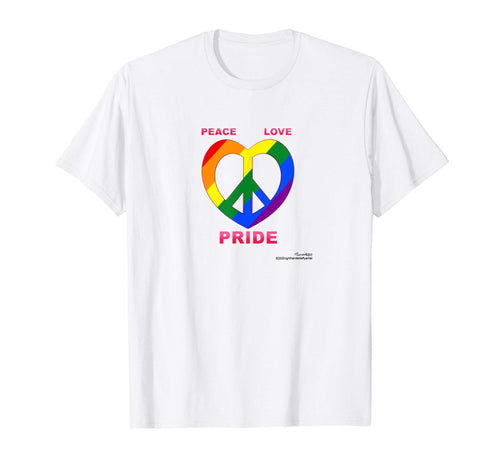 Lgbt Lgbtq Pride Rainbow Peace Love T-Shirt - Casual Everyday Wear Unisex - T-Shirt, Sweatshirt, Hoodie