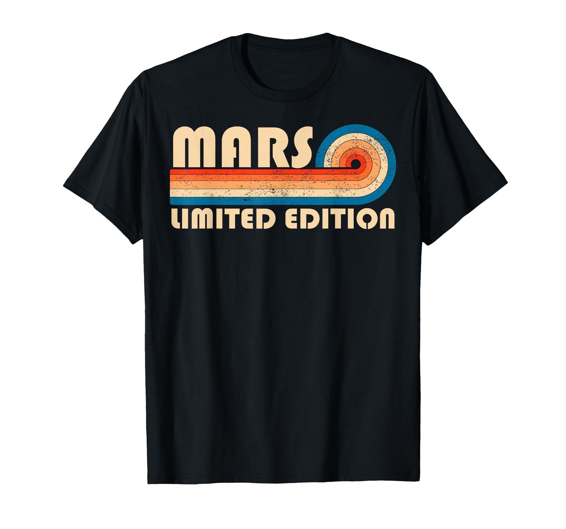 Mars 70S 80S Sunset Stripe T-Shirt - Minimalist Print for Adults - T-Shirt, Sweatshirt, Hoodie