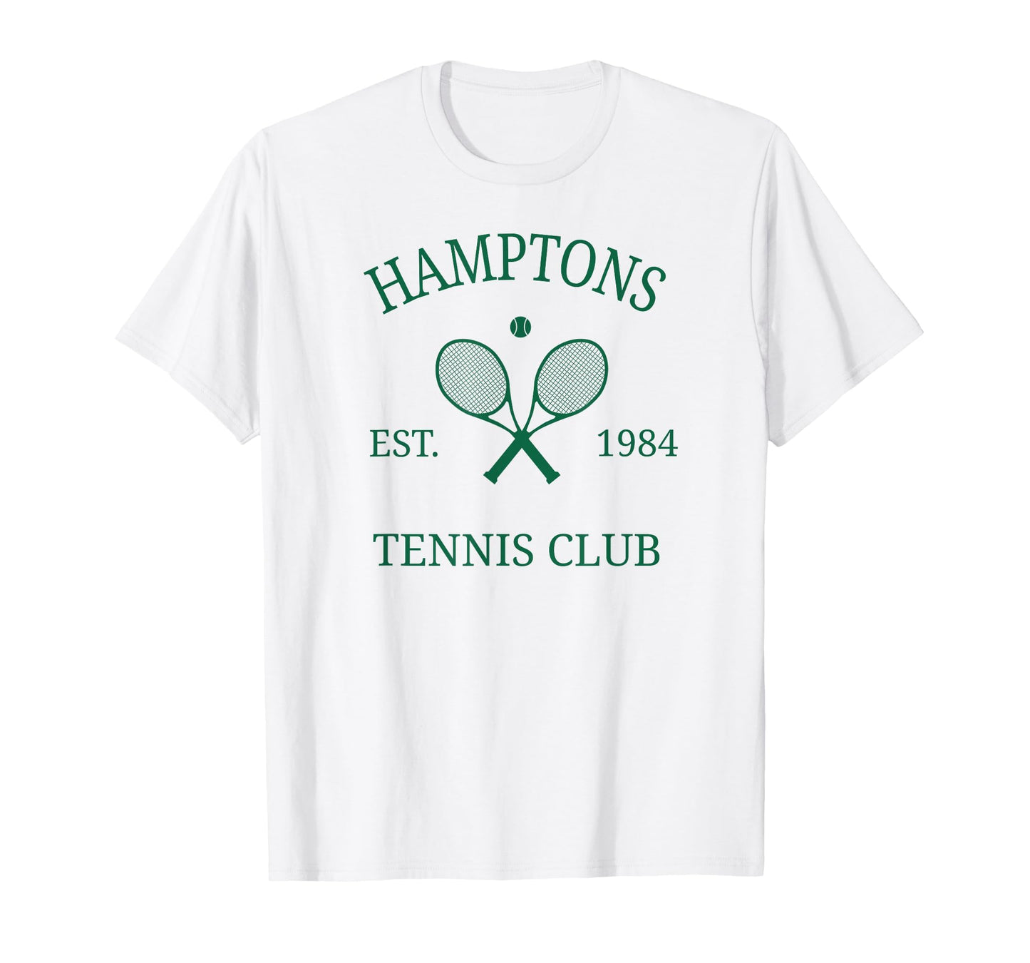 Hamptons Athletics Tennis Club Racquet T-Shirt - Unique Graphic Men Women - T-Shirt, Sweatshirt, Hoodie