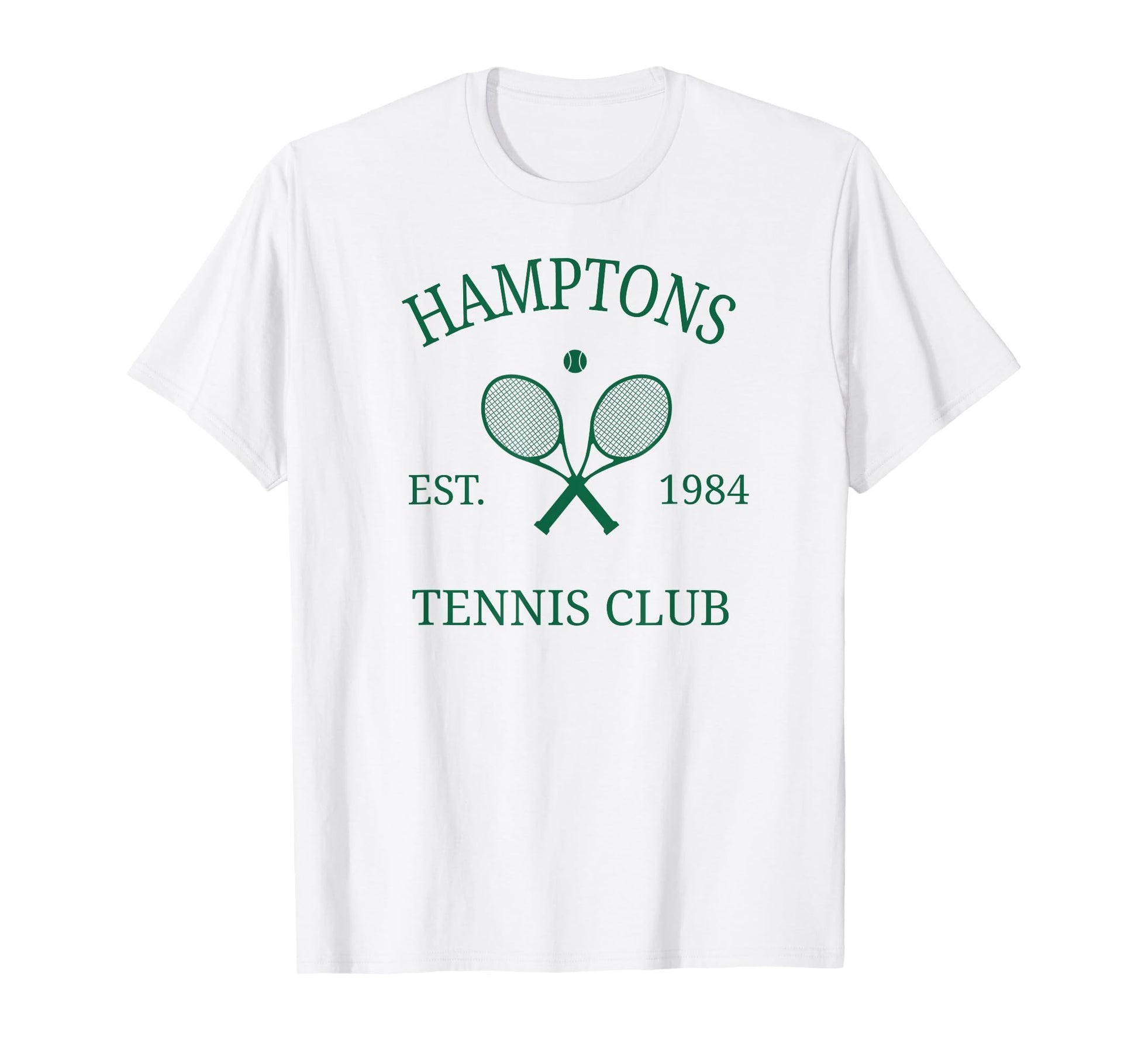 Hamptons Athletics Tennis Club Racquet T-Shirt - Unique Graphic Men Women - T-Shirt, Sweatshirt, Hoodie