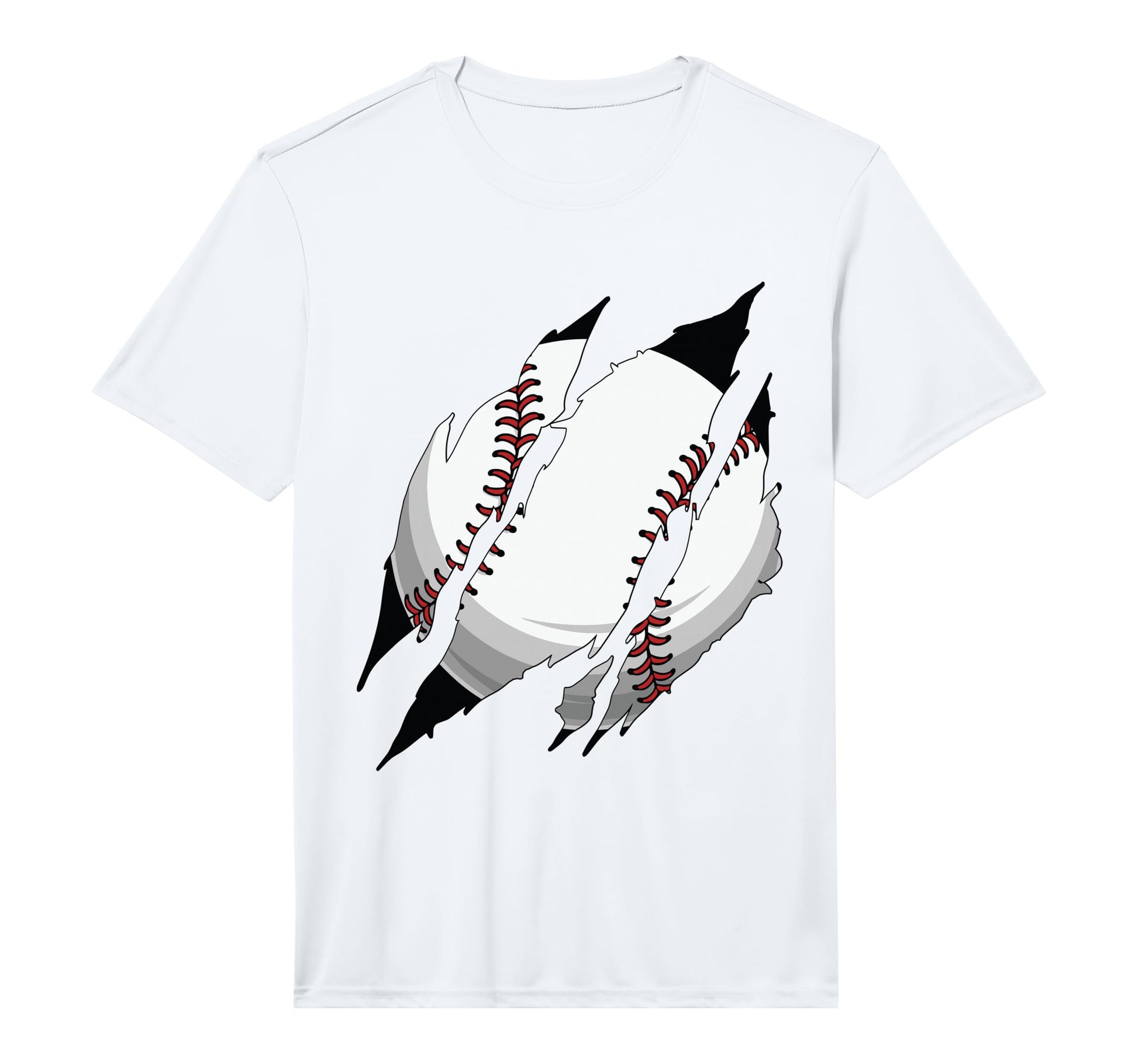 Baseball Claw Mark Player Coach Gameday Fan T-Shirt - Graphic Print Unisex - T-Shirt, Sweatshirt, Hoodie