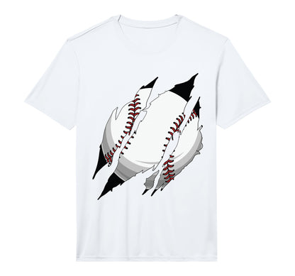 Baseball Claw Mark Player Coach Gameday Fan T-Shirt - Graphic Print Unisex - T-Shirt, Sweatshirt, Hoodie