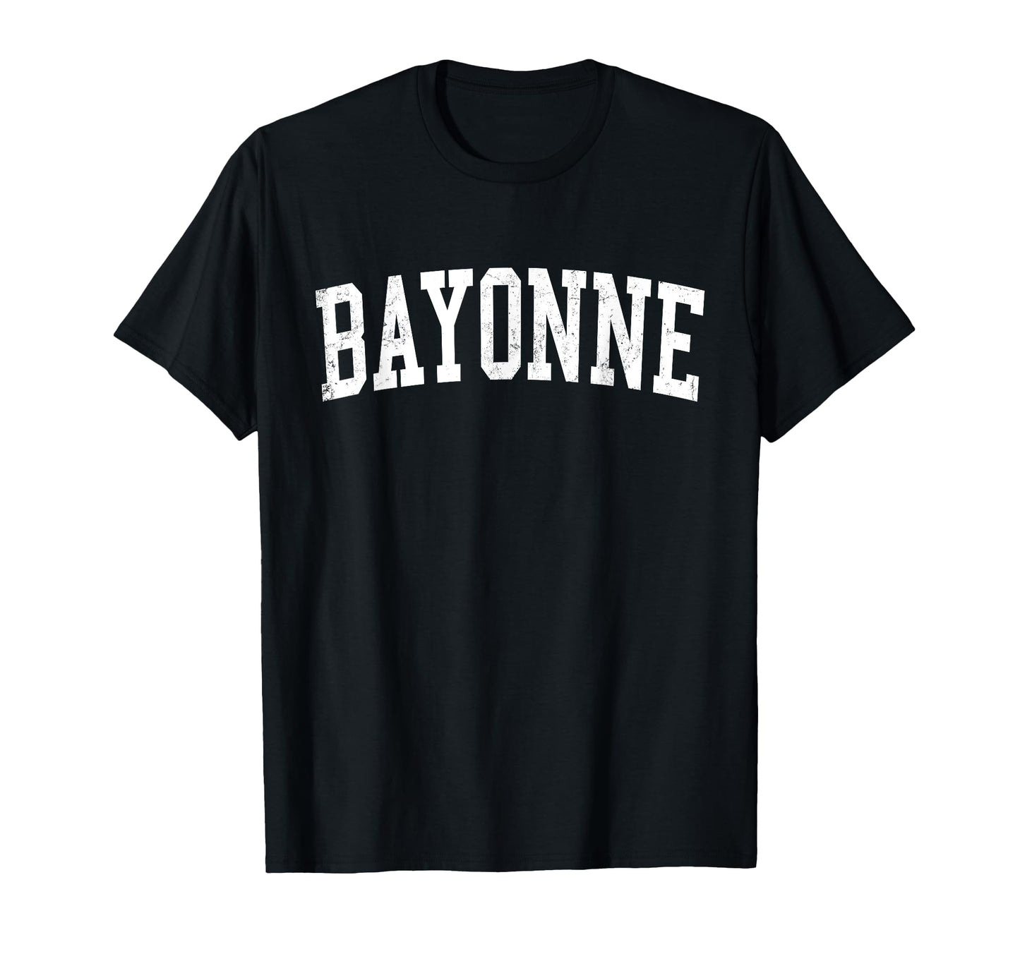 Bayonne Nj Distressed White Varsity T-Shirt - Streetwear Style Unisex - T-Shirt, Sweatshirt, Hoodie