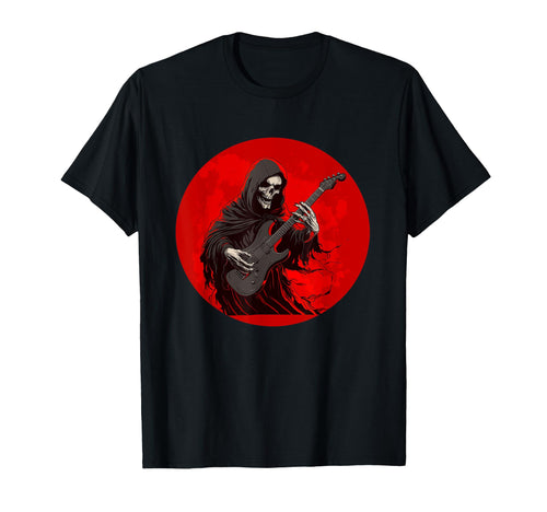Rock Reaper Electric Guitar Wicked T-Shirt - Aesthetic Graphic Men Women - T-Shirt, Sweatshirt, Hoodie