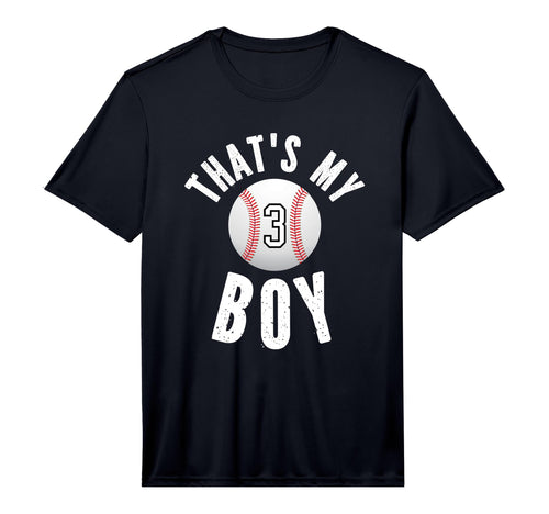 Thats My Baseball Number 3 Performance T-Shirt - Graphic Print Unisex - T-Shirt, Sweatshirt, Hoodie