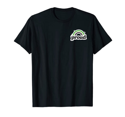 Aromantic Pride Flag Proud Aro T-Shirt - Unique Graphic for Adults - T-Shirt, Sweatshirt, Hoodie