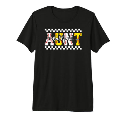 Ballpark Aunt Boho Softball Baseball T-Shirt - Minimalist Print for Adults - T-Shirt, Sweatshirt, Hoodie