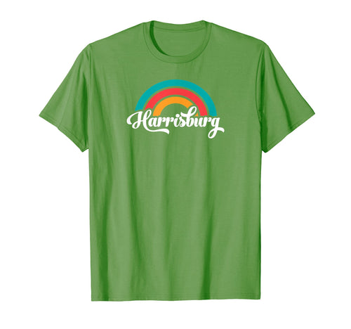 Harrisburg Pa Script Rainbow T-Shirt - Graphic Print Men Women - T-Shirt, Sweatshirt, Hoodie