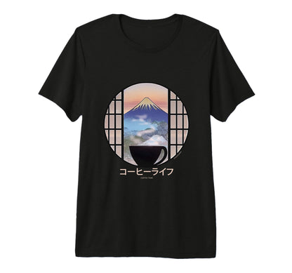Coffee Life Japanese Vaporwave Harajuku T-Shirt - Graphic Print Unisex - T-Shirt, Sweatshirt, Hoodie