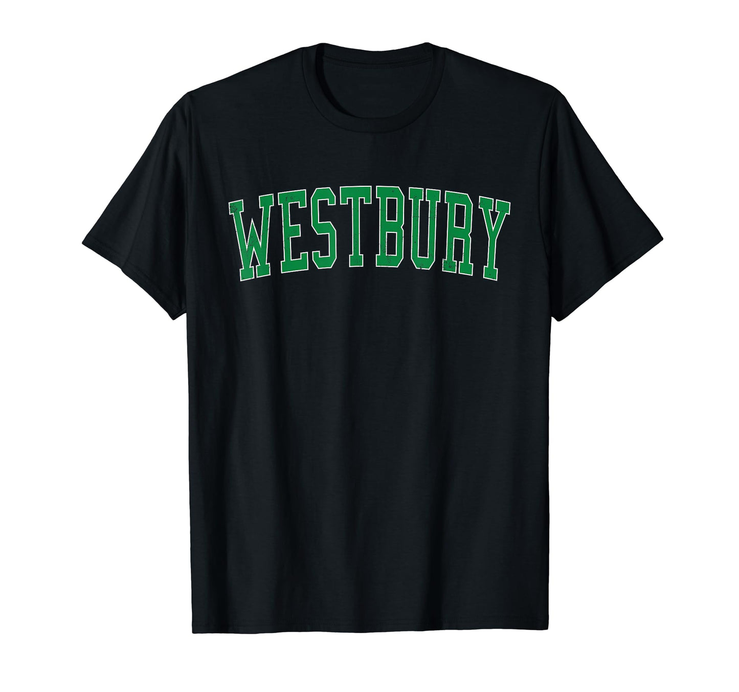 Westbury Ny Distressed Green Varsity T-Shirt - Streetwear Style Men Women - T-Shirt, Sweatshirt, Hoodie