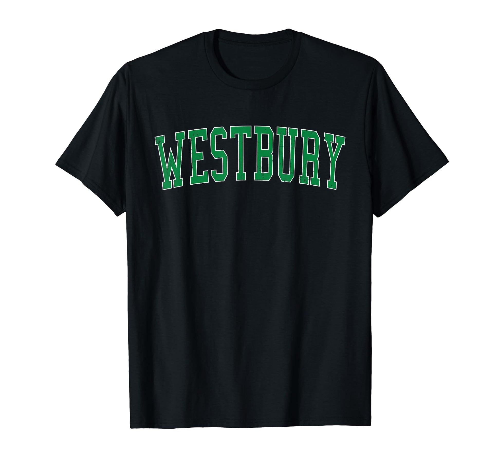 Westbury Ny Distressed Green Varsity T-Shirt - Streetwear Style Men Women - T-Shirt, Sweatshirt, Hoodie