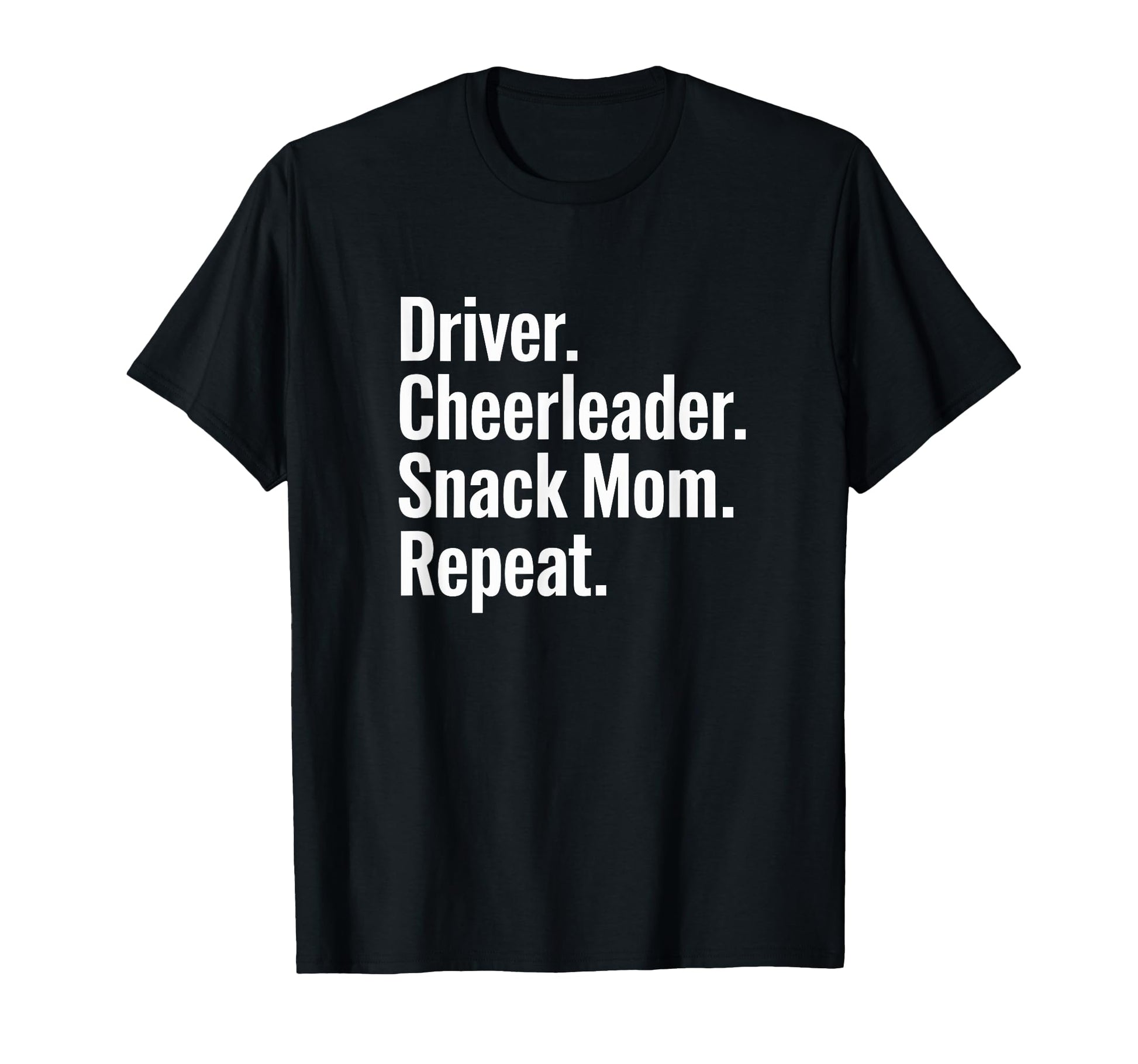 Driver Cheerleader Snacks Repeat Baseball T-Shirt - Unique Graphic Unisex - T-Shirt, Sweatshirt, Hoodie