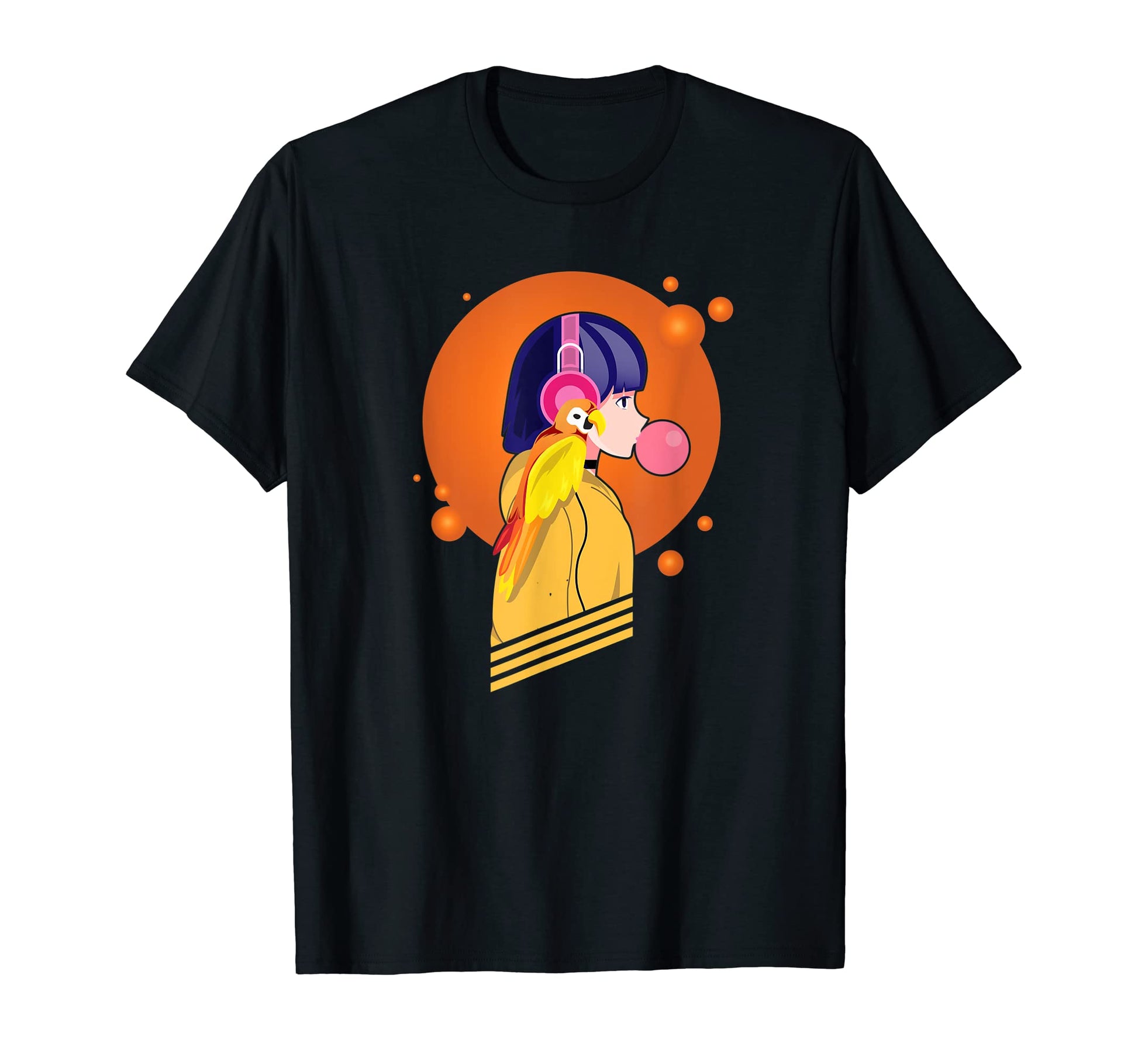 Anime 90S Parrot Bird Lofi Aesthetic T-Shirt - Streetwear Style Unisex - T-Shirt, Sweatshirt, Hoodie