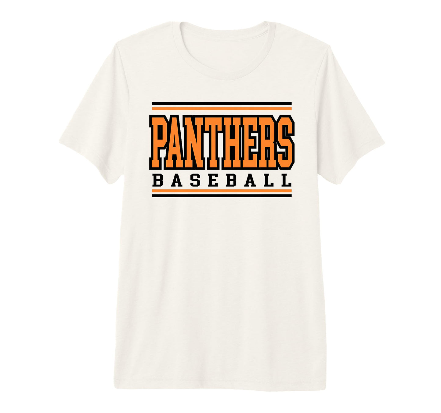 Panther Baseball Mom Game Day Orange T-Shirt - Unique Graphic Men Women - T-Shirt, Sweatshirt, Hoodie