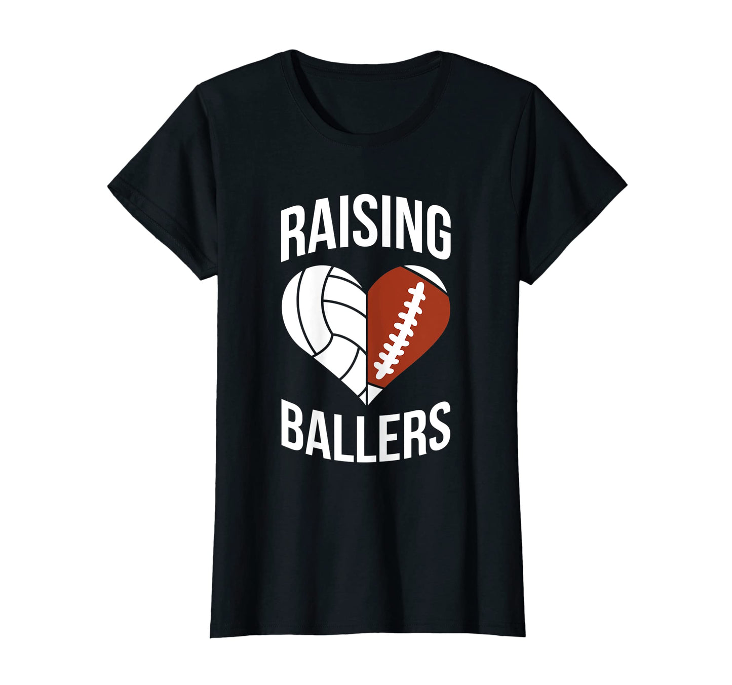 Womens Raising Ballers Mom Ballers T-Shirt - Novelty Apparel Men Women - T-Shirt, Sweatshirt, Hoodie