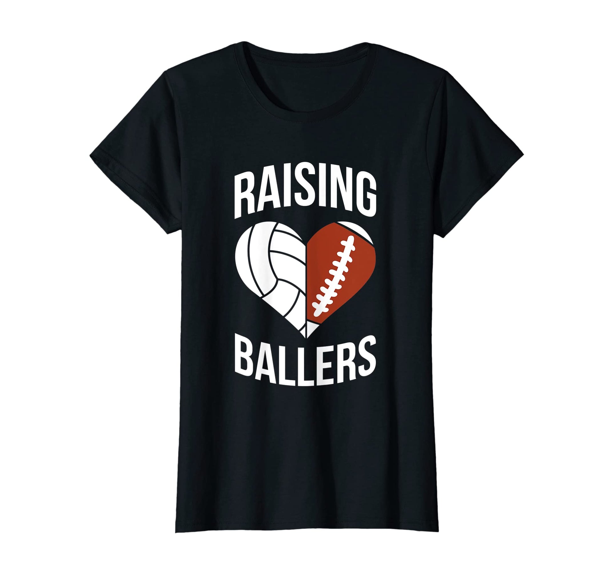 Womens Raising Ballers Mom Ballers T-Shirt - Novelty Apparel Men Women - T-Shirt, Sweatshirt, Hoodie