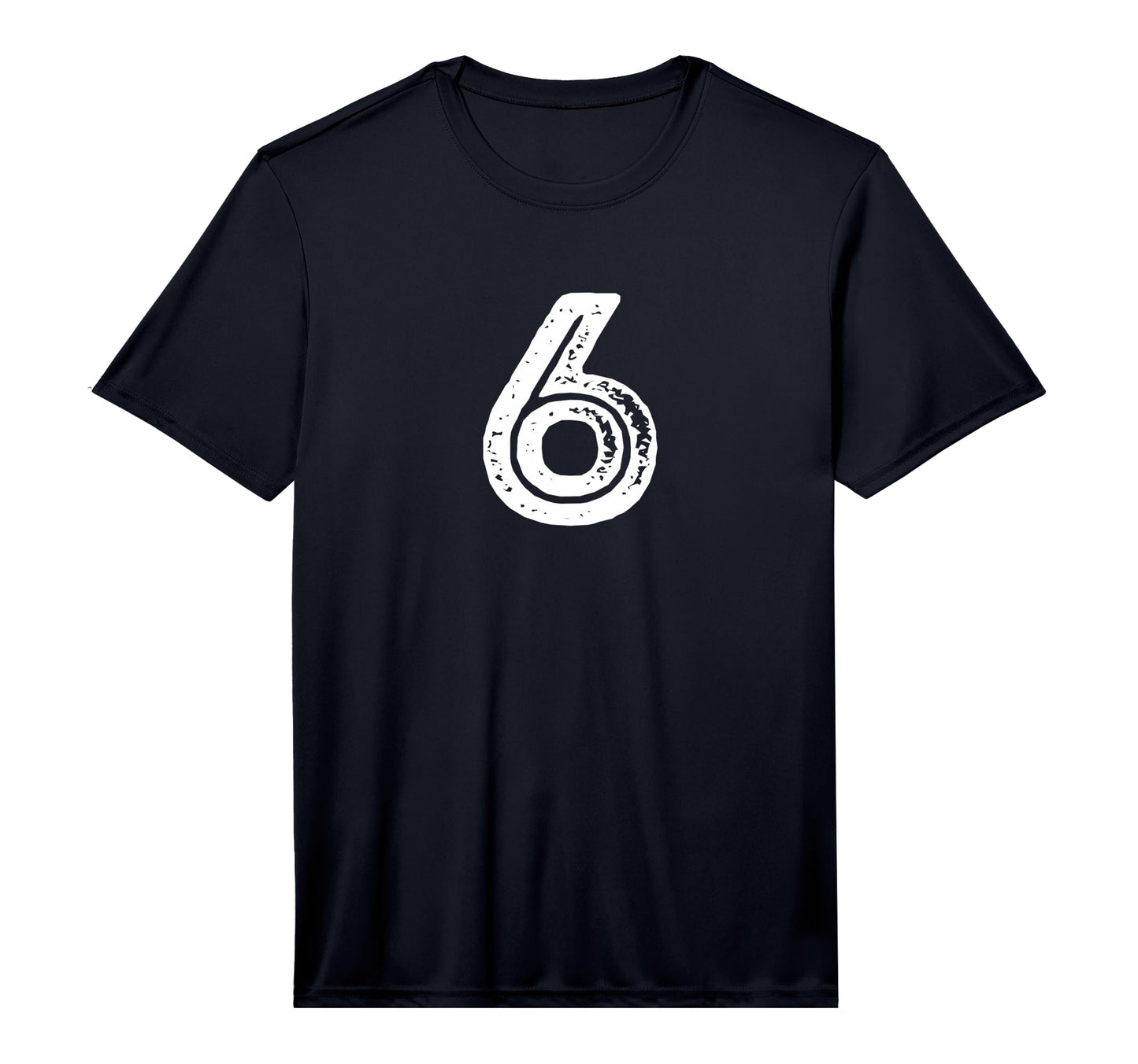 Number 6 Sports Team Performance T-Shirt - Casual Everyday Wear for Adults - T-Shirt, Sweatshirt, Hoodie