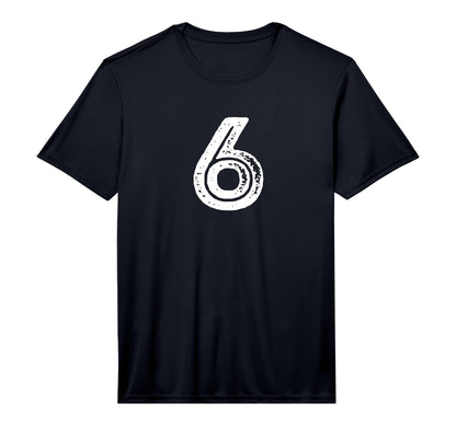 Number 6 Sports Team Performance T-Shirt - Casual Everyday Wear for Adults - T-Shirt, Sweatshirt, Hoodie
