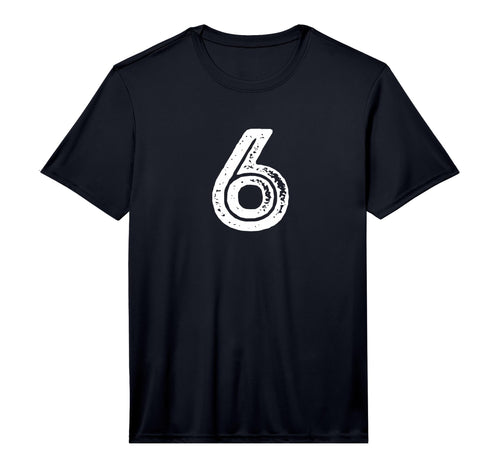 Number 6 Sports Team Performance T-Shirt - Casual Everyday Wear for Adults - T-Shirt, Sweatshirt, Hoodie